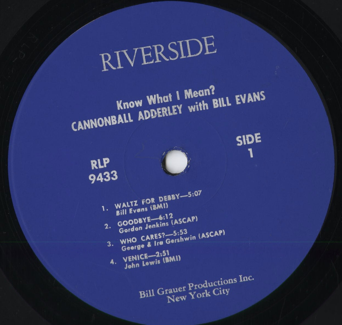 Cannonball Adderley - Know What I Mean? (RLP 9433) 1966 US Riverside|中古LP