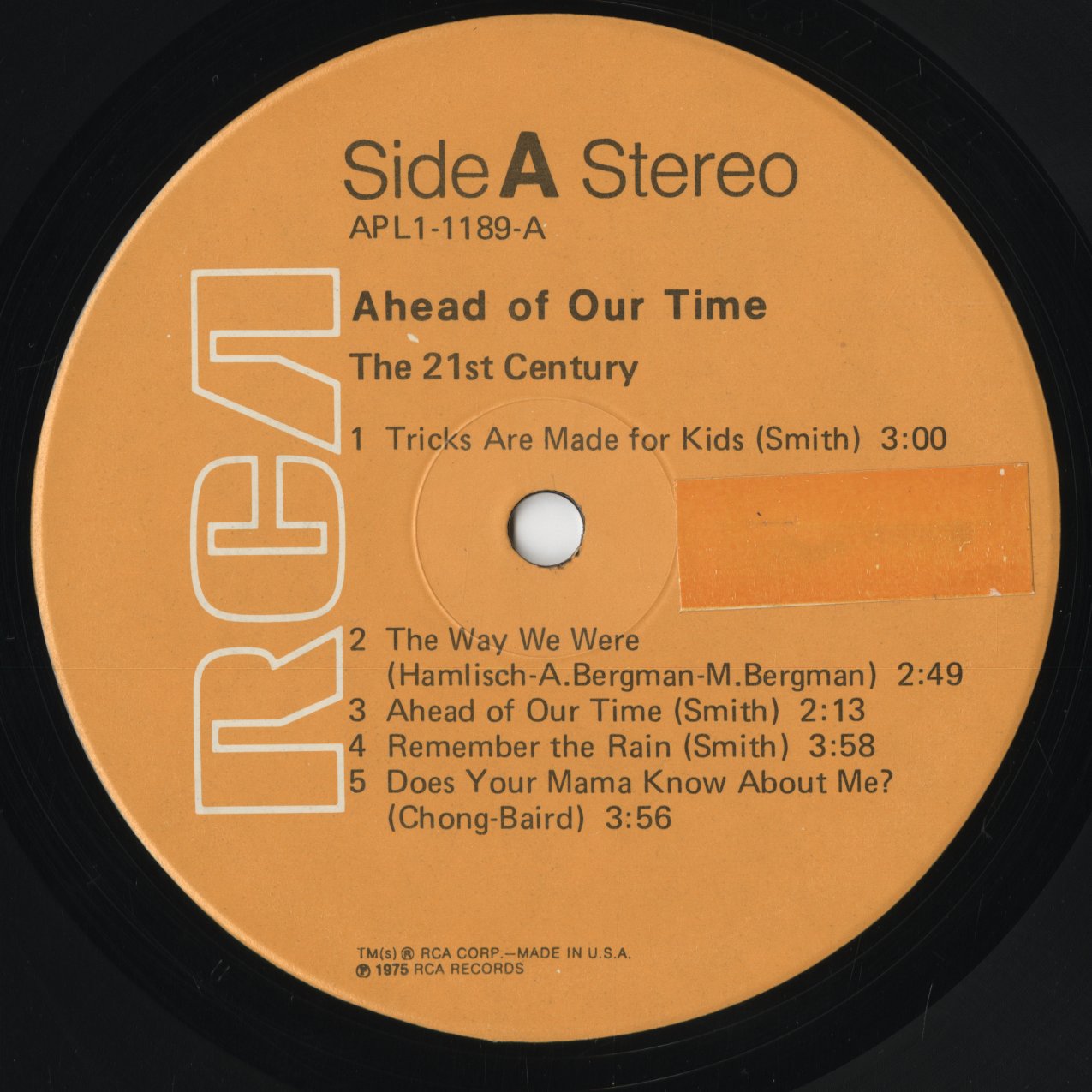 21st Century - Ahead Of Our Time (APL1-1189) 1975 US RCA|中古LP