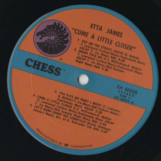 Etta James / エタ・ジェイムス / Come A Little Closer (CH60029)