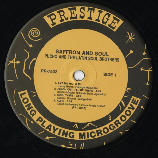Pucho & The Latin Soul Brothers / プーチョ&ラテン・ソウル・ブラザーズ / Saffron And Soul (PR 7502) US Reissue
