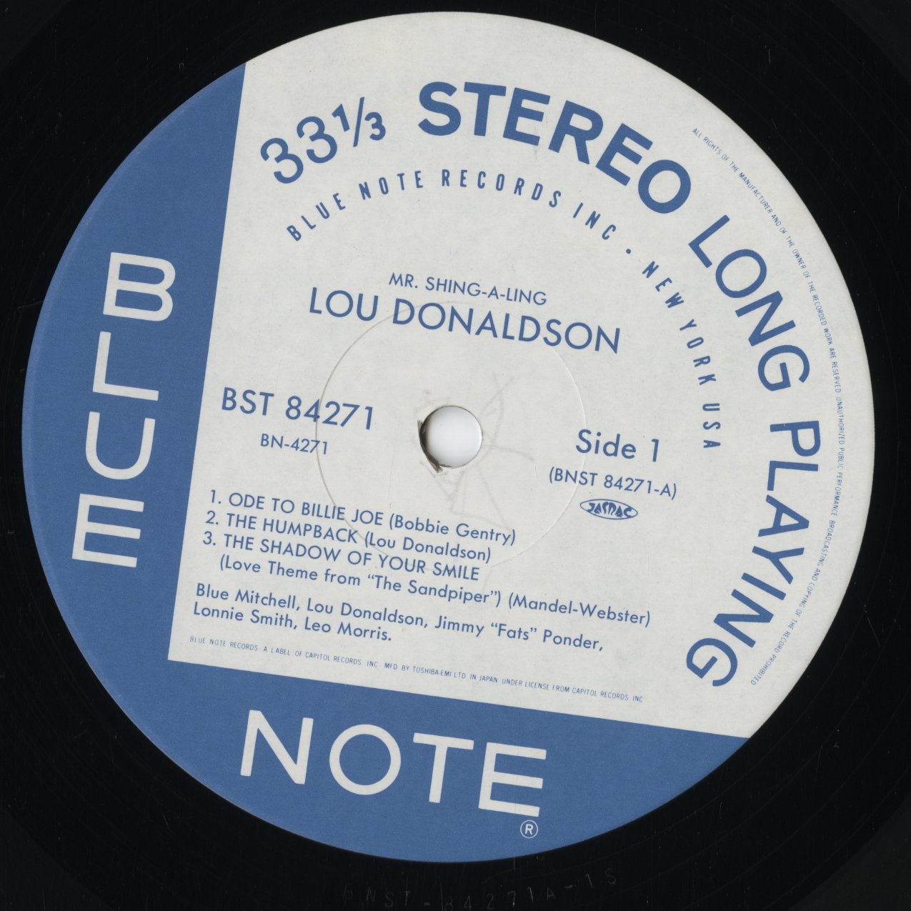 Lou Donaldson - Mr. Shing-A-Ling (BN4271) 1993 JPN Blue Note|中古LP