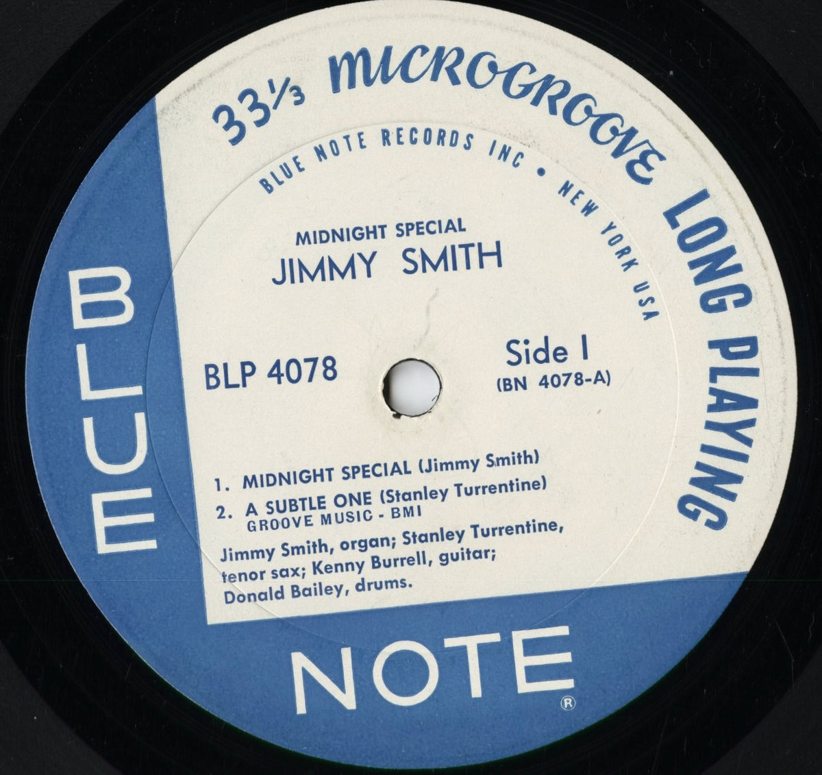 Jimmy Smith - Midnight Special (BLP-4078) 1961 US Blue Note|中古LP