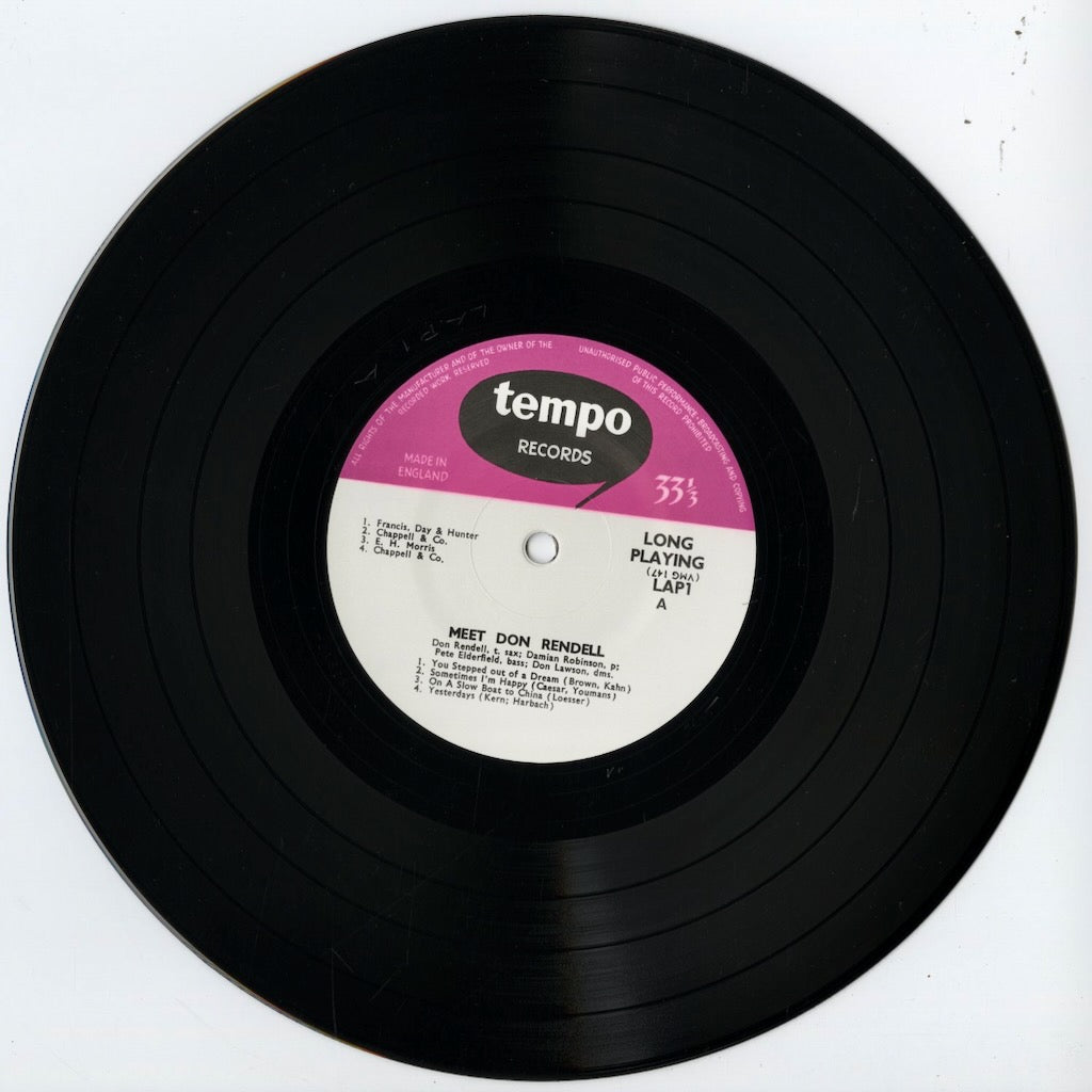 Don Rendell / ドン・レンデル / Meet Don Rendell -10 (LAP1)
