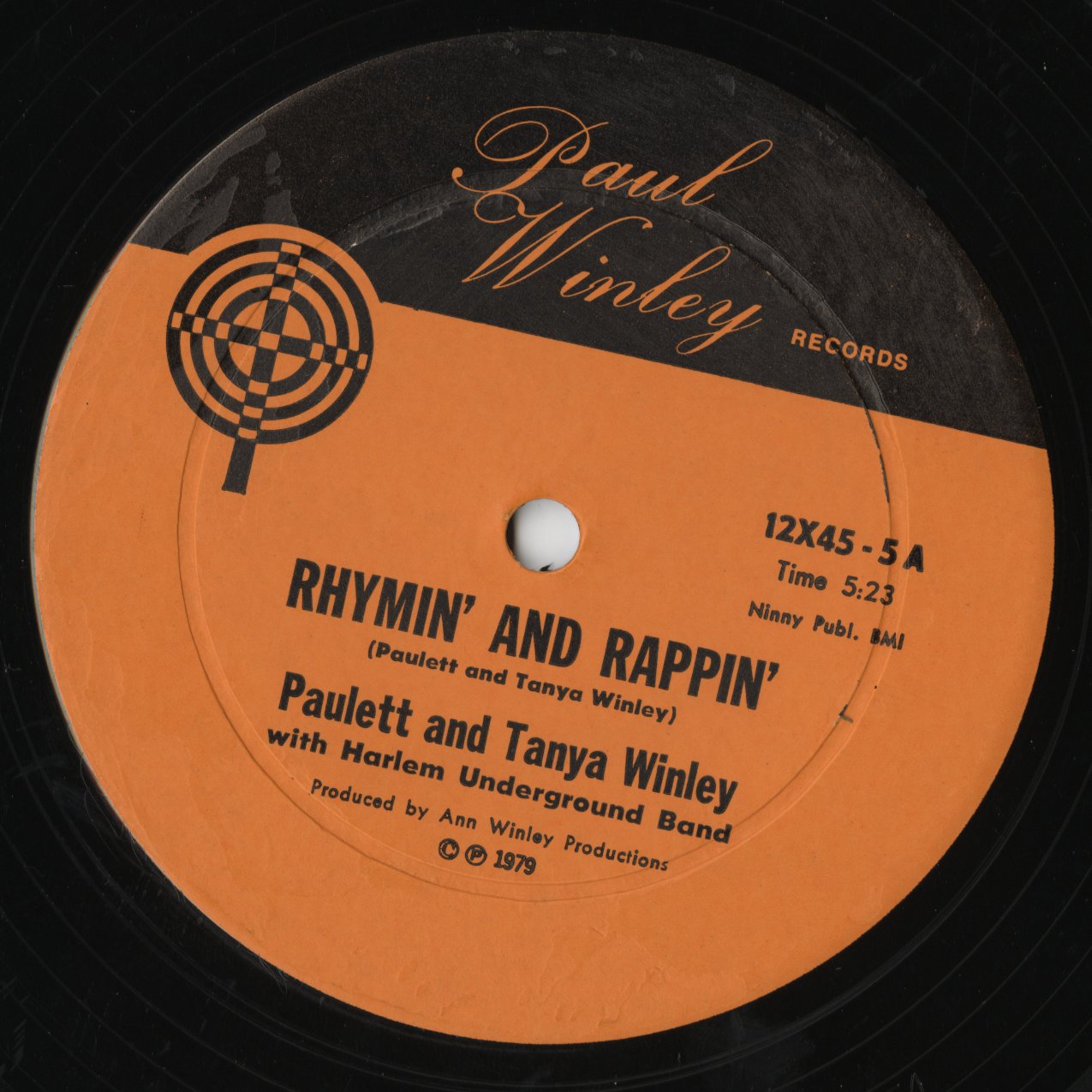Paulette And Tanya Winley / Rhymin' And Rappin' (12x45-5) US Paul Winleyオリジナル 12"