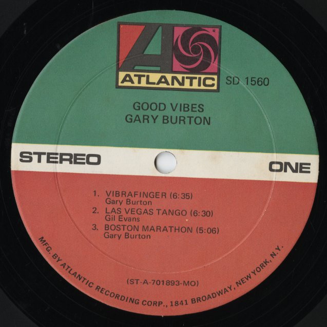 Gary Burton / ゲイリー・バートン / Good Vibes (SD1560)
