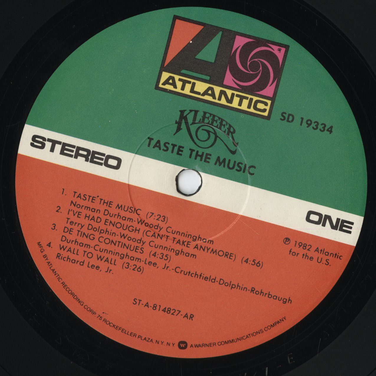 Kleeer - Taste The Music (SD 19334) 1982 US Atlantic|中古LP