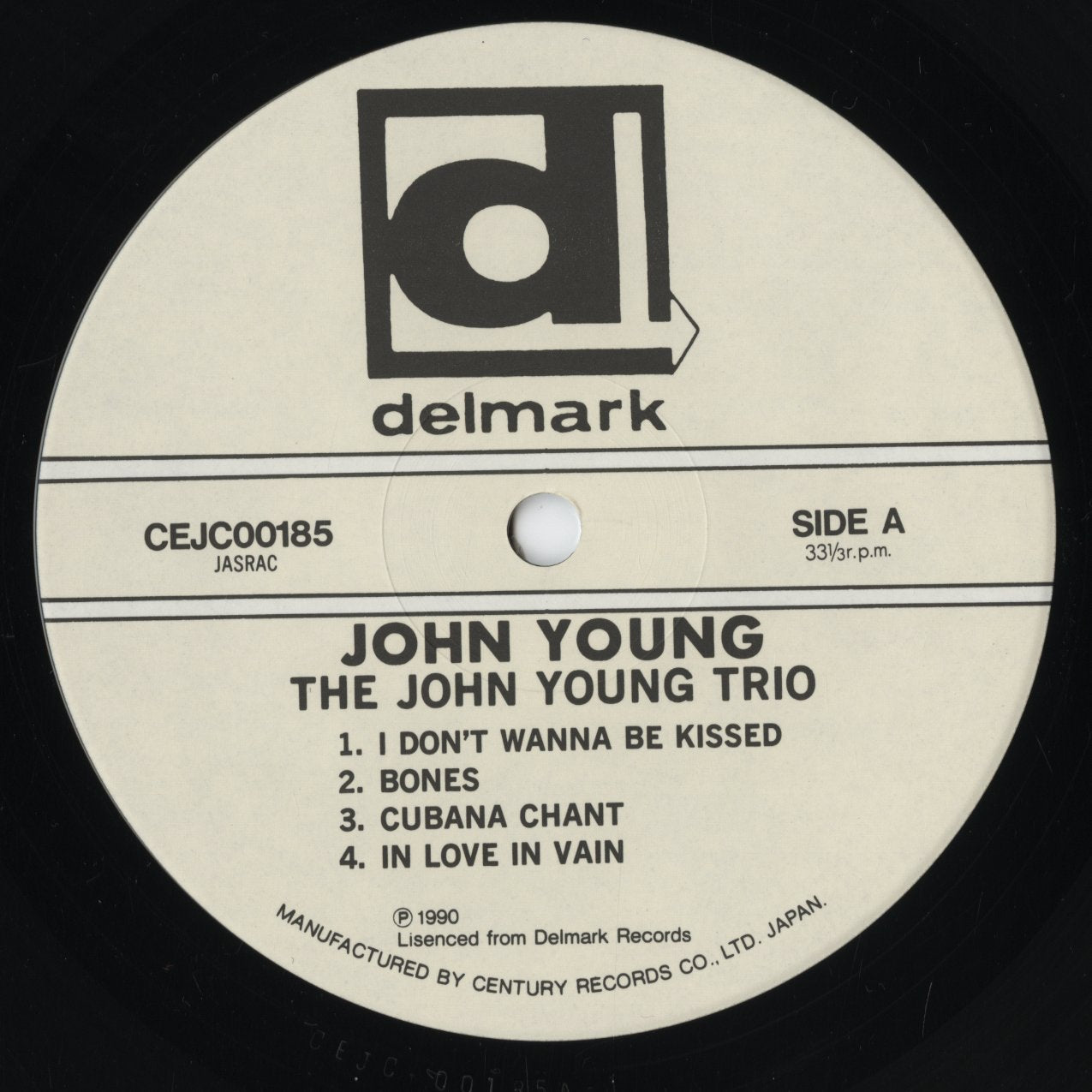 The John Young Trio - The John Young Trio (CEJC00185) 1990 JPN Delmark|中古LP