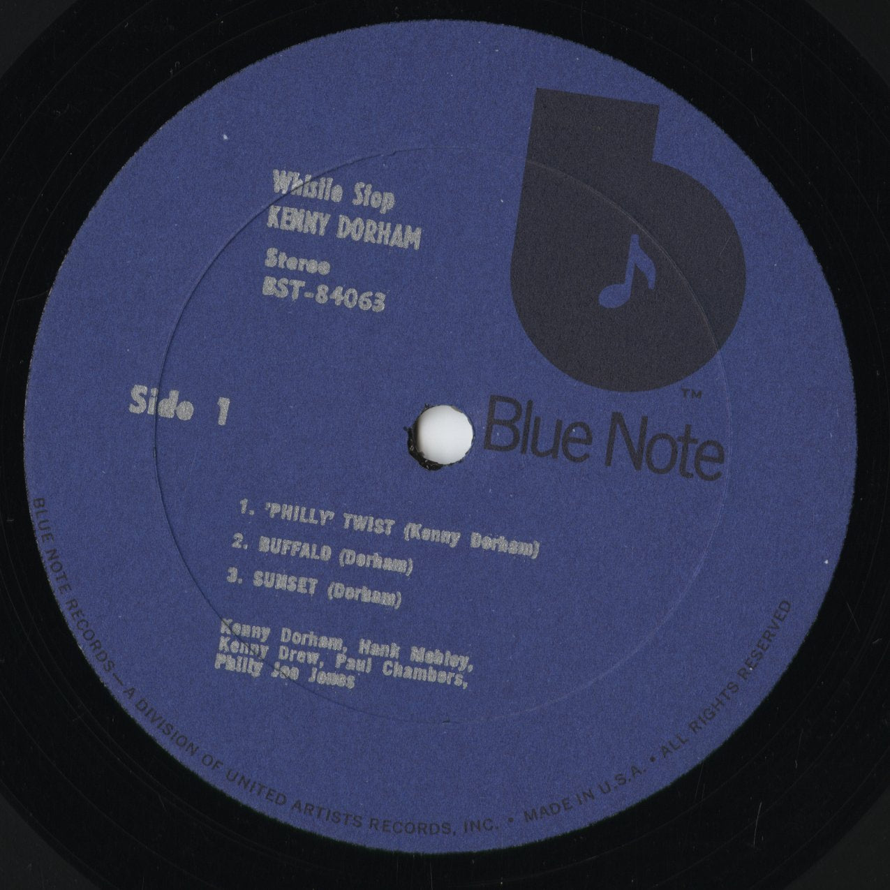 Kenny Dorham - Whistle Stop (BST-84063) 1973 US Blue Note|中古LP