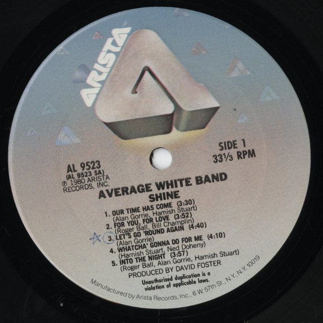 Average White Band / アベレージ・ホワイト・バンド / Shine (AL9523)