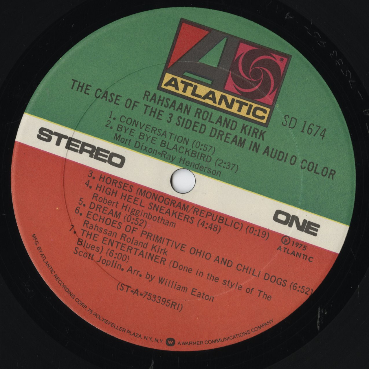 Roland Kirk - The Case Of The 3 Sided Dream In Audio Color (SD 1674) LP 1975 US Atlantic|中古LP