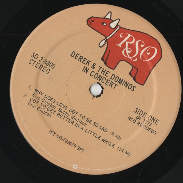 Derek & The Dominos / デレク・アンド・ザ・ドミノス / In Concert (SO 2-8800)