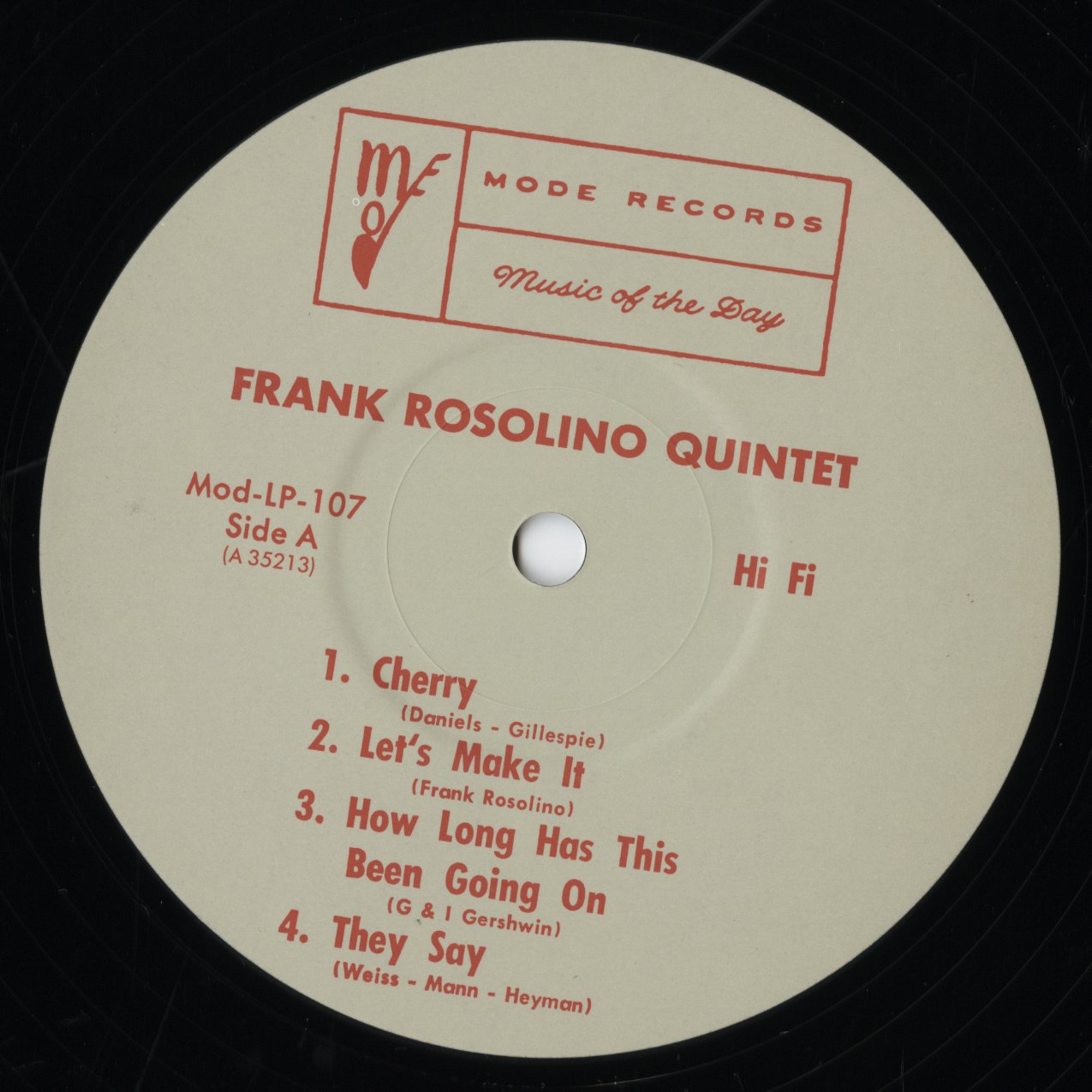 Frank Rosolino / フランク・ロソリーノ / Frank Rosolino Quintet (35213-28)