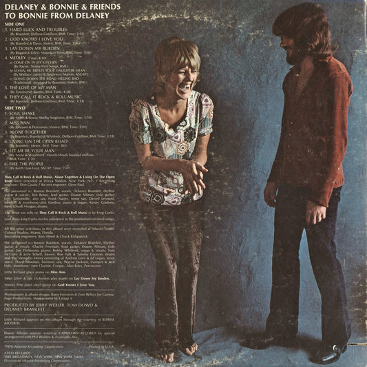 Delaney & Bonnie - To Bonnie From Delaney (SD 33-341) 1970 US ATCO|中古LP