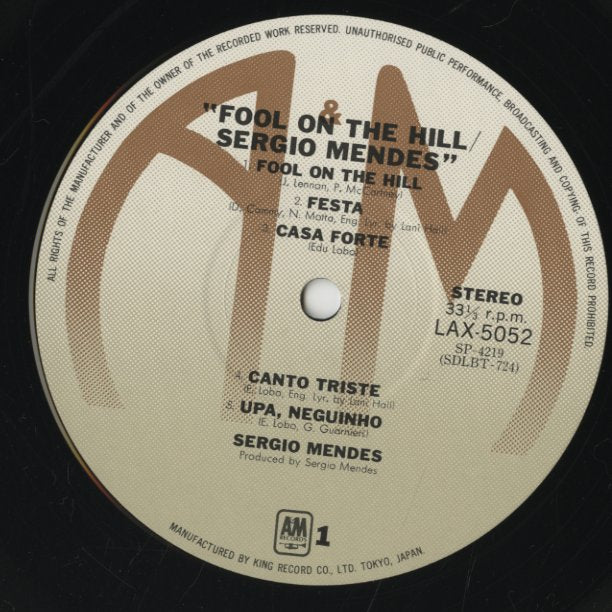Sergio Mendes / セルジオ・メンデス / Fool On The Hill (LAX 5052)