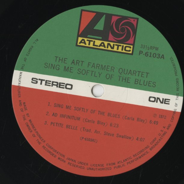 Art Farmer / アート・ファーマー / Sing Me Softly of The Blues (P-6103)