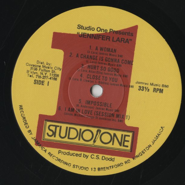 Jennifer Lara / ジェニファー・ララ / Studio One Presents Jennifer Lara (CLDLP7006)