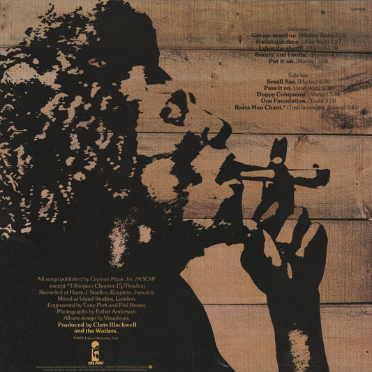 Bob Marley & The Wailers - Burnin' (ILPS-9256) LP 1978 US Island|中古LP