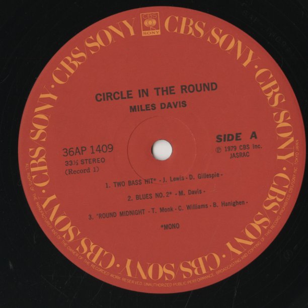 Miles Davis / マイルス・デイヴィス / Circle In The Round (36AP 1409)