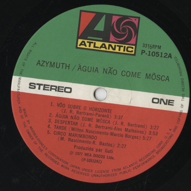 Azymuth / アジムス / Aguia Nao Come Mosca (P-10512A)