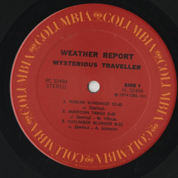 Weather Report / ウェザー・リポート / Mysterious Traveller (KC32494)