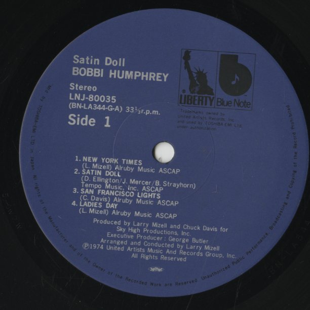 Bobbi Humphrey / ボビー・ハンフリー / Satin Doll  (LNJ80035)