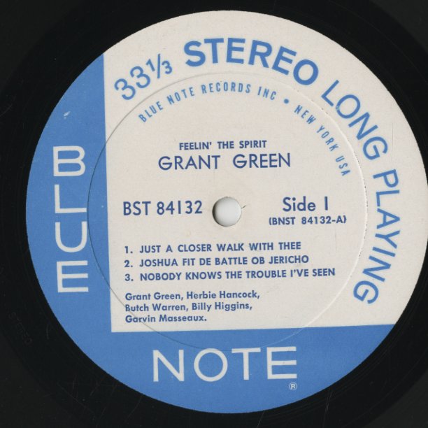 Grant Green / グラント・グリーン / Feelin' The Spirit (BST84132) 1966 US Blue Note