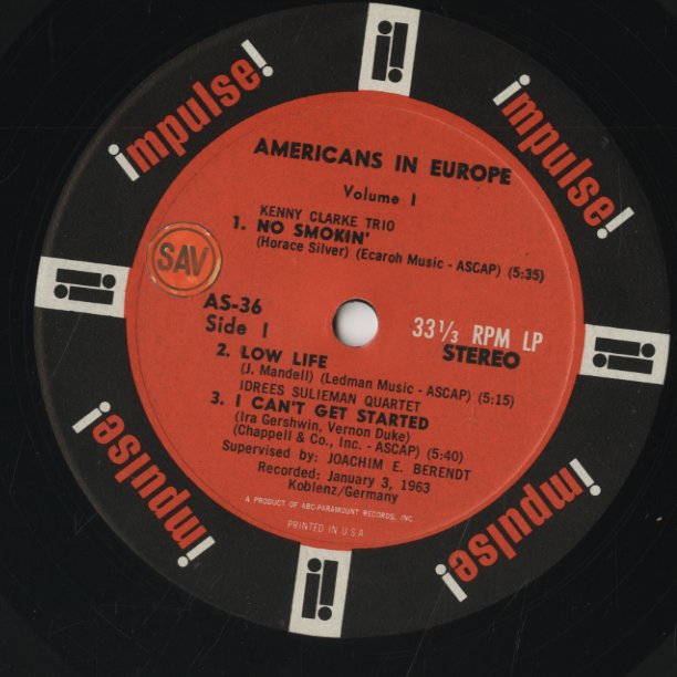 V.A./ Americans In Europe, Vol.1 (A-36)