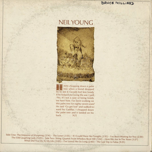 Neil Young - Neil Young (RS 6317) 1970 US Reprise|中古LP