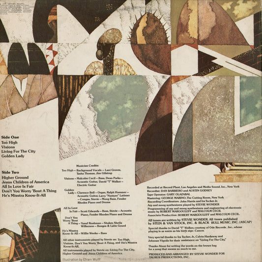 Stevie Wonder - Innervisions (T6-326S1) 1970's US Tamla|中古LP