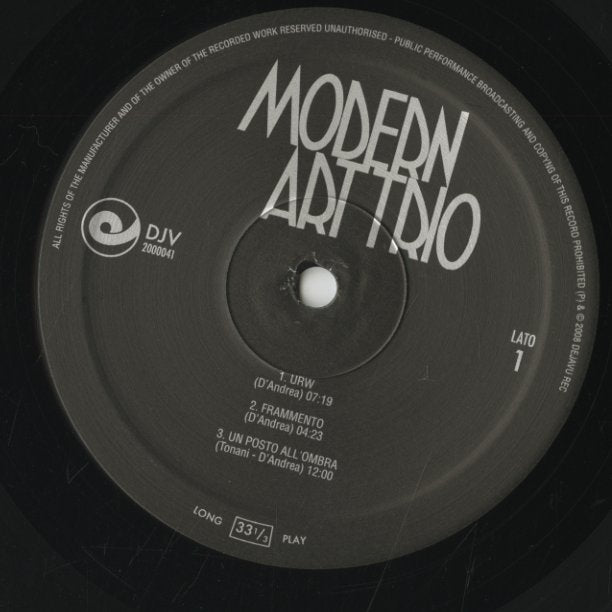 Modern Art Trio / モダン・アート・トリオ (1971) (DJV 2000041)