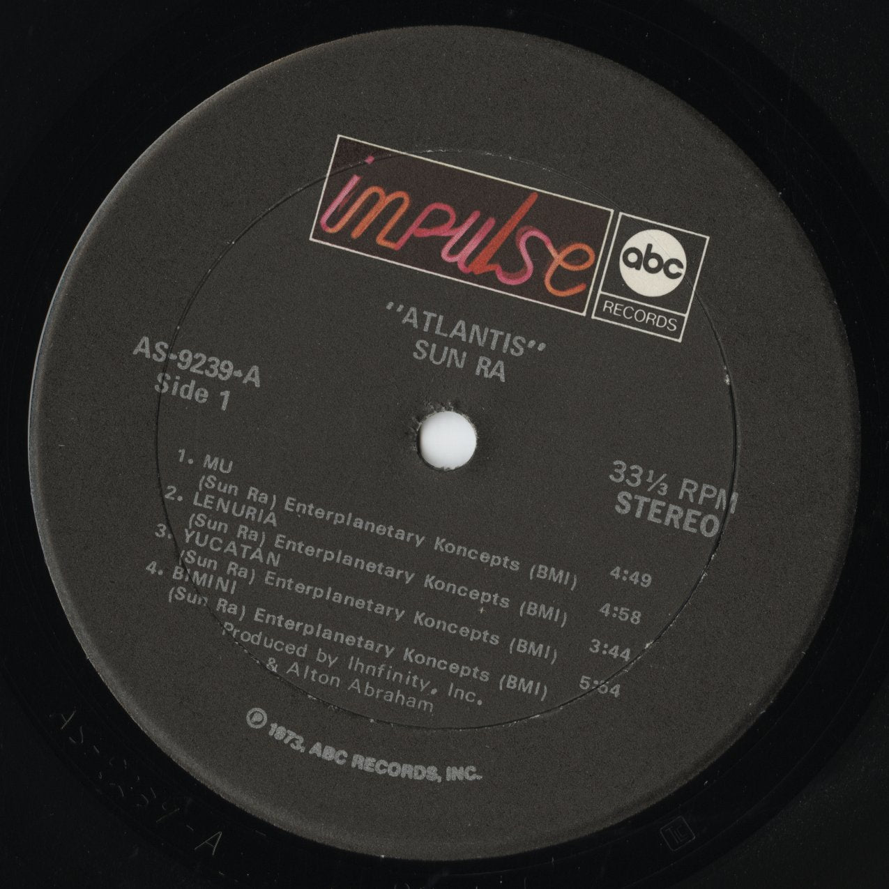 Sun Ra / サン・ラ / Atlantis (AS-9239)