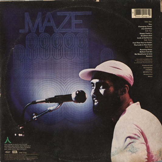 Maze - Live In New Orleans (SKBK-12156) 1981 US Capitol|中古LP