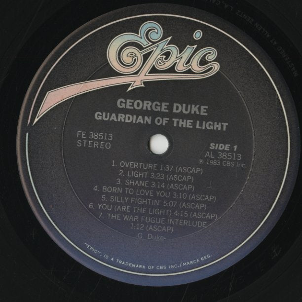 George Duke / ジョージ・デューク / Guardian Of The Light (AL38513)