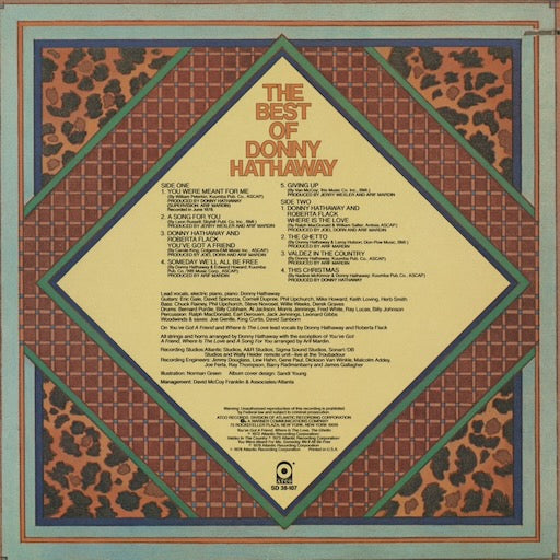 Donny Hathaway - The Best Of Donny Hathaway (SD 38-107) 1978 US Atco|中古LP
