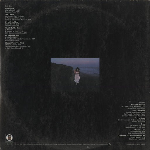 Linda Ronstadt - Hasten Down The Wind (7E-1072) LP 1976 US Asylum|中古LP
