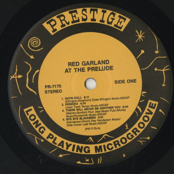 Red Garland / レッド・ガーランド / Red Garland At The Prelude (PR7170)