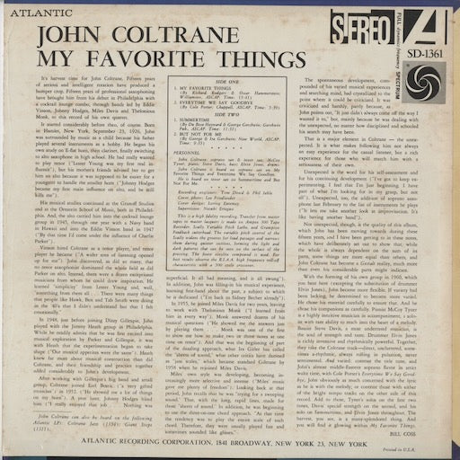 John Coltrane – My Favorite Things (SD 1361) LP 1968 US Atlantic | 中古LP