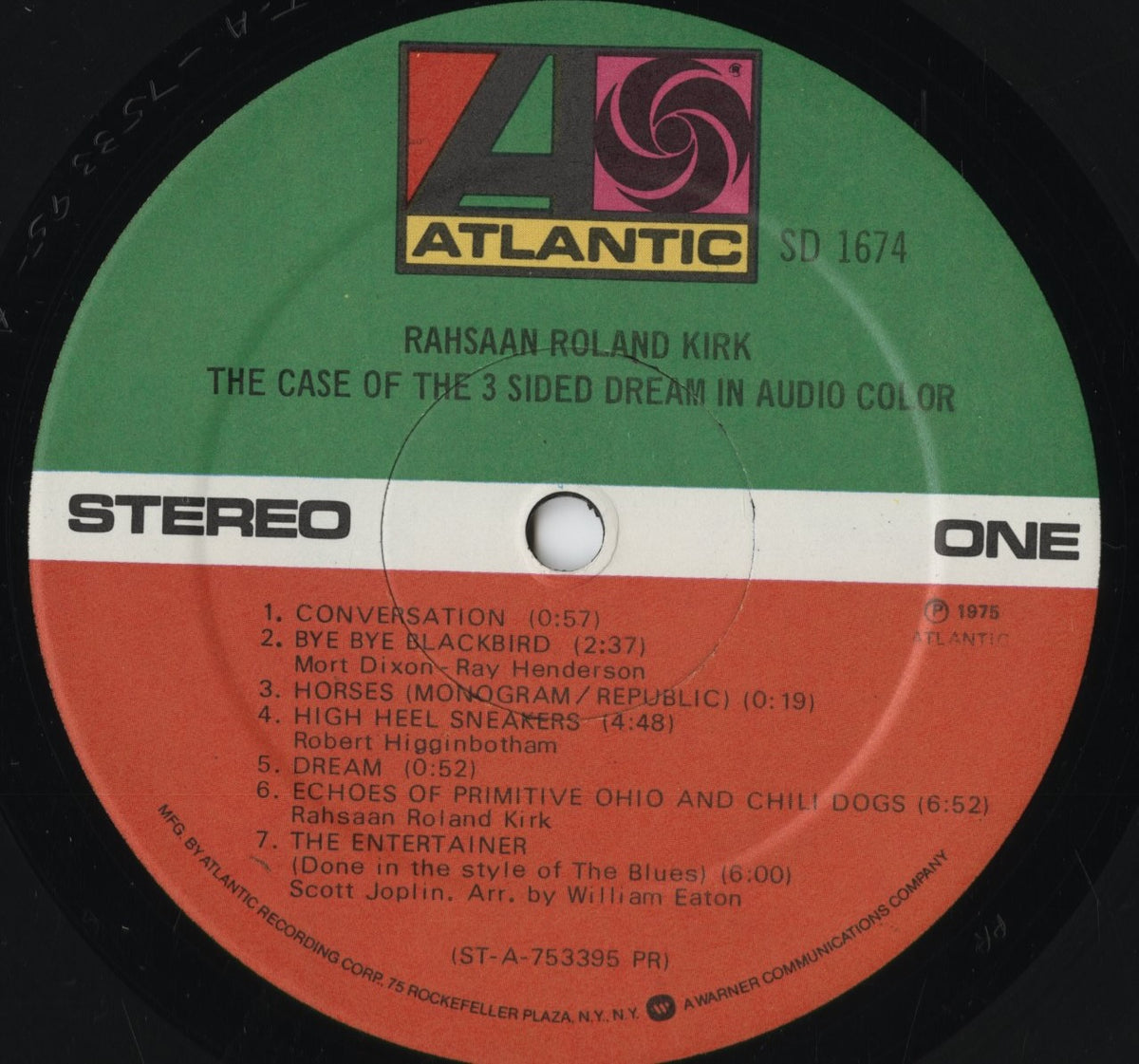 Rahsaan Roland Kirk - The Case Of The 3 Sided Dream In Audio Color (SD 1674) 1975 US Atlantic|中古LP