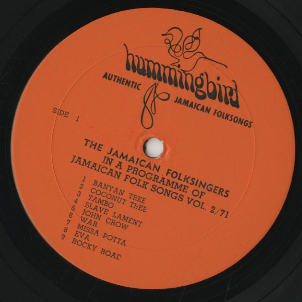 The Jamaican Folk Singers / ジャマイカン・フォーク・シンガーズ / In A Programme Of Jamaican Folk Songs Vol. 2/71