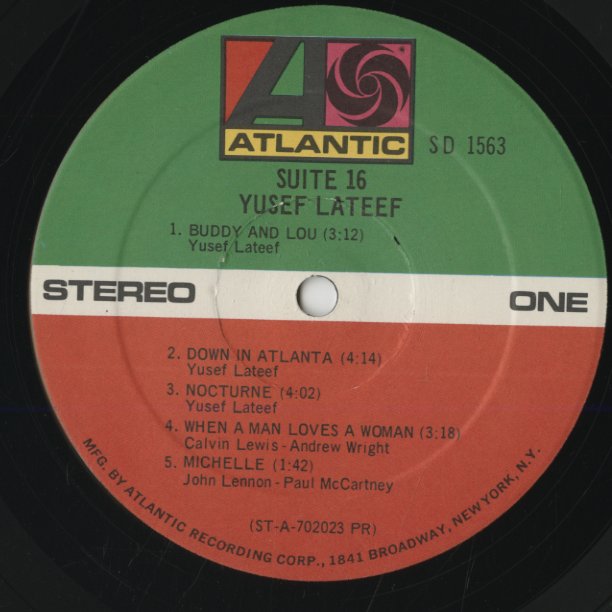 Yusef Lateef / ユセフ・ラティーフ / Suite 16 (SD 1563)