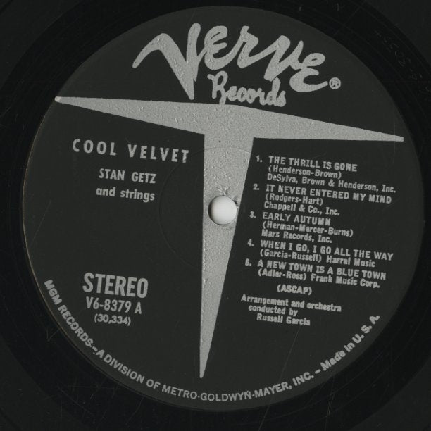 Stan Getz / スタン・ゲッツ / Cool Velvet (MG VS-68379)
