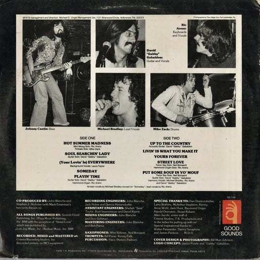 Spats - Spats (GS 104) 1978 US Good Sounds|中古LP