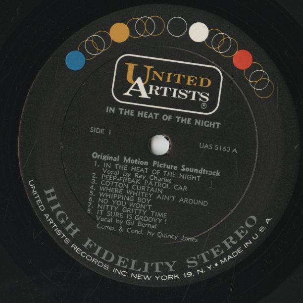 Quincy Jones / クインシー・ジョーンズ / In The Heat Of The Night -OST (UAS 5160)