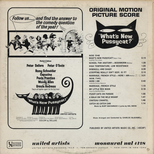 Burt Bacharach / バート・バカラック / What's New Pussycat? -OST (UAL 4128)