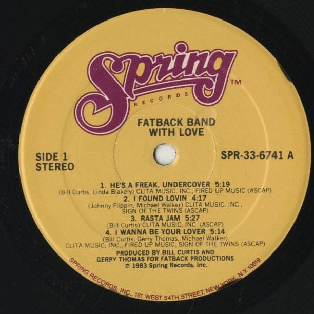Fatback / ファットバック / With Love (SPR-33-6741)