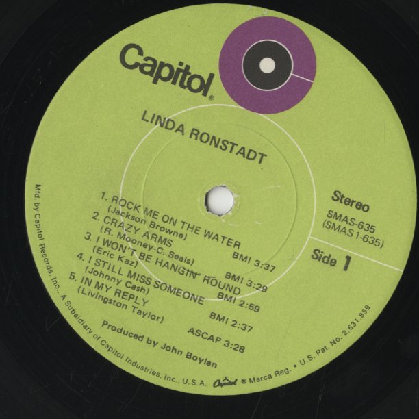 Linda Ronstadt / リンダ・ロンシュタット (1971) (SMAS-635)