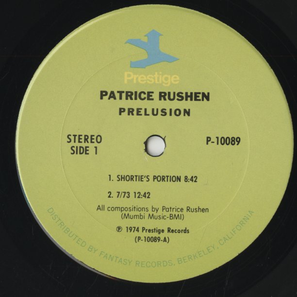 Patrice Rushen / パトリス・ラーシェン / Prelusion (P-10089)