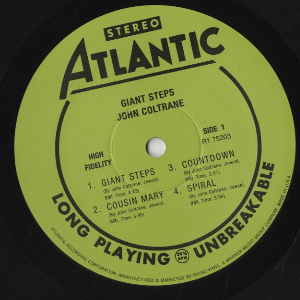 John Coltrane / ジョン・コルトレーン / Giant Steps -2002 US Reissue