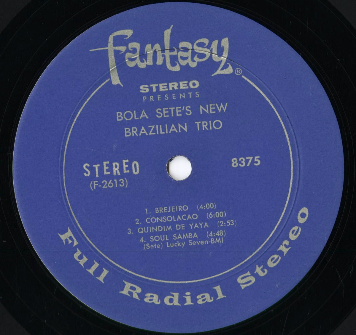 Bola Sete And His New Brazilian Trio – Autentico! (8375) 1966 US Fantasy|中古LP