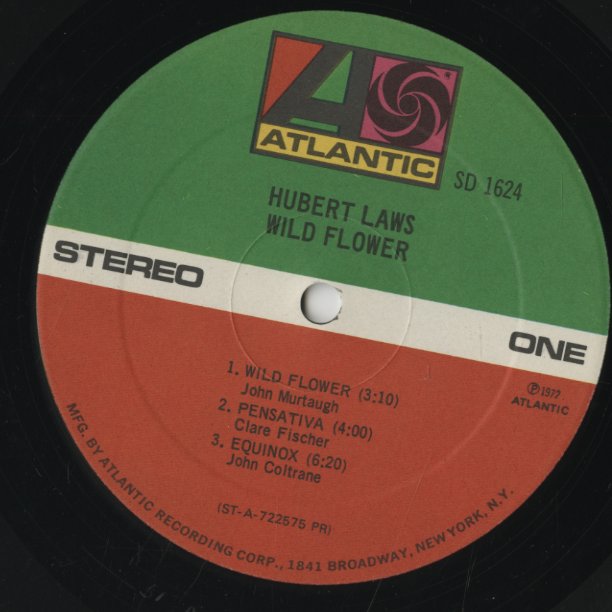 Hubert Laws / ヒュバート・ロウズ / Wild Flower (SD1624)